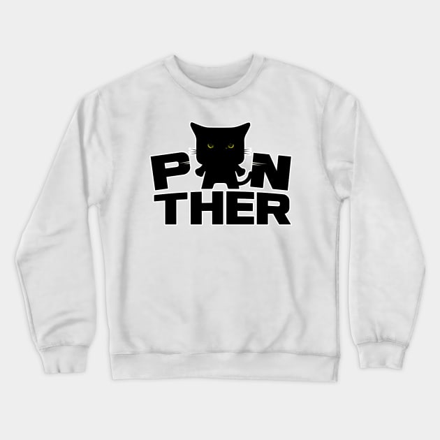 Black Panther Crewneck Sweatshirt by potch94